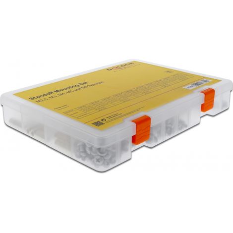 Delock Juego de montaje de separación M2.5, M3, M4, M5 y M6 hexagonal 362 piezas