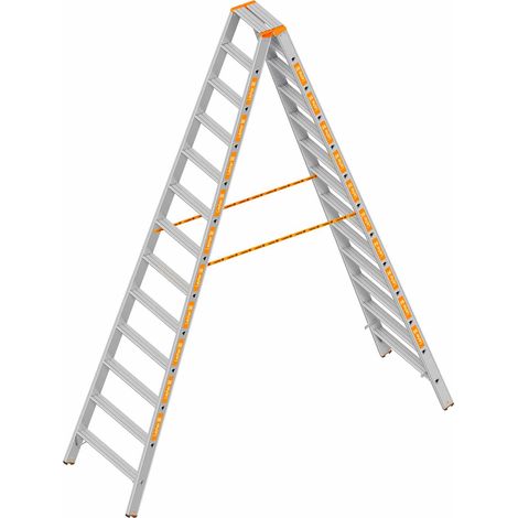Layher Topic 1043 Stufenstehleiter 2x13 Stufen