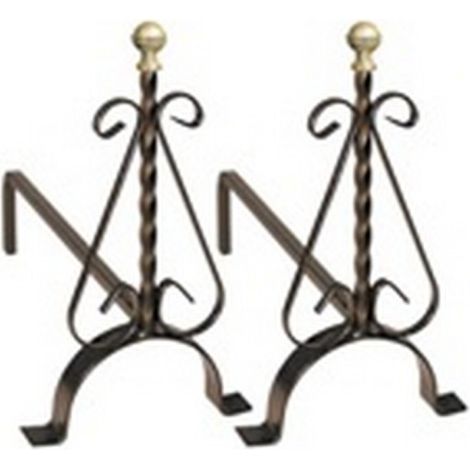 Alari grandi per camino 41x15x40h artiginaferro - artigianferro