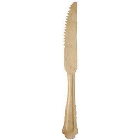 Couteaux - Set De 100 Couteaux Rétro En Bois Naturel - Pour Cuisine - Dimensions 45,5 X 26,5 X 52,5 Cm