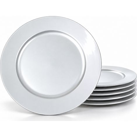 Set 6 Sottopiatti Natalizi Colore Argento Addobbi Natalizio Decorazioni Natale