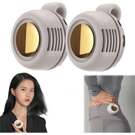 Générique Petit Ventilateur à Clip, Portable Silencieux Mini-Clip De Ventilateur Sans Lame, 3 Vitesses Ventilateurs De Clip-On Pour Chemise, Mini Fans De Tourbillon Pour Clips De Taille (1/5)