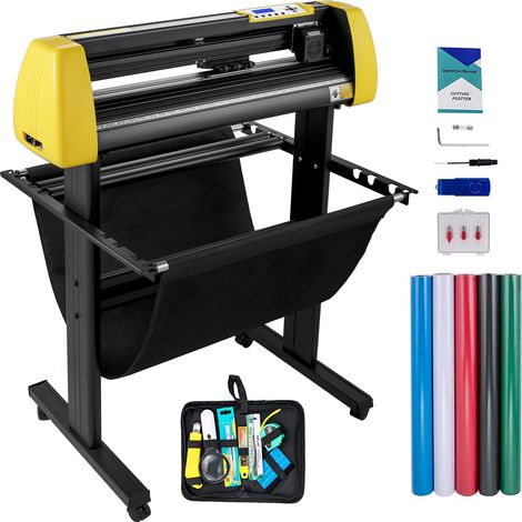 Mophorn 34" Vinylschneider/Plotter, Schilderschneidemaschine, LCD-Bildschirm, 3 Klingen, Software enthalten, für den Heim-/Geschäftsgebrauch