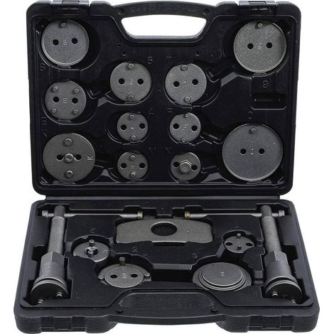 Jeu de Repousse-Pistons de Frein 18 pcs - Outils Robustesse et Précision, Acier, Pro - D-Work
