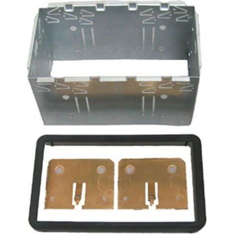 Adaptateur autoradio Double DIN - AUTOLEADS - Alfa Romeo 159 - Noir - Cage métallique - Compatible Spider