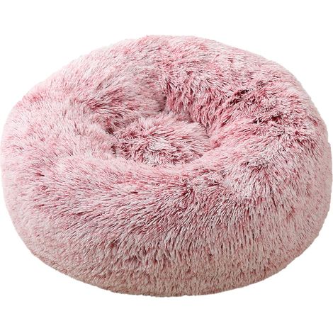 Lit Pour Chien - Coussin Orthopédique Ronde avec Bord Relevé - Imperméable et Anti-Dérapant - Housse Amovible et Lavable - Diamètre 70 cm - 1 Pièce (1/3)