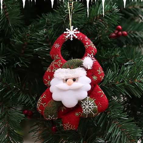 Décoration Porte Noël - Guirlande Suspendue Sapin De Noël - Pour Porte Fenêtre Arbre - 1 Pièce (1/2)
