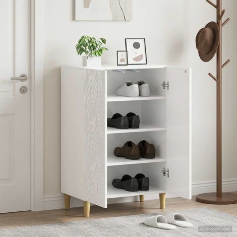 vidaXL Shoe Cabinet DELFT 59.5 x 39.5 x 90 cm Engineered Wood (1/5)