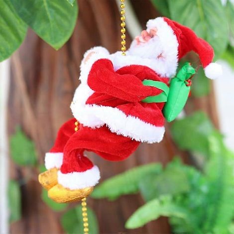 Père Noël grimpant musical électrique avec corde, décoration créative Xmax, 2023 (1/5)