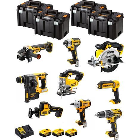 DeWALT Kit DWK900T (DCD796 + DCH273 + DCG405 + DCF887 + DCF894 + DCS331 + DCS391 + DCS369 + DCL050+ 3x5,0Ah +DCB115+ 4xTSTAK VI) (1/5)