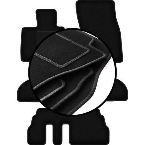Velours-Fußmatten-Set für: BMW X5 F15 7-Sitzer (2013-)