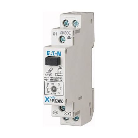 Eaton Interrupteur modulaire noir avec LED intégrée (1/2)
