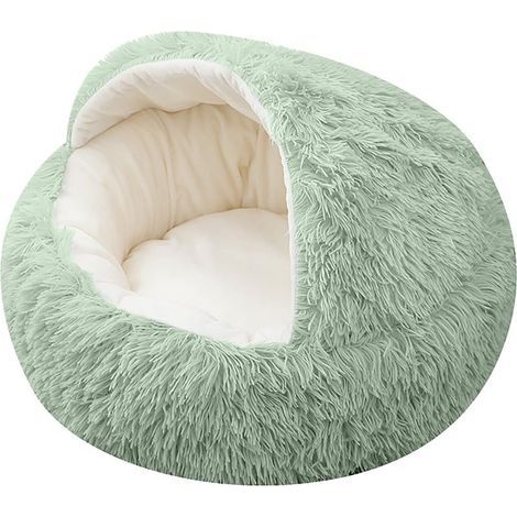 [French Days] Cama redonda suave para mascotas de 40 cm para gatos o perros pequeños, suave, silenciosa, antideslizante, base lavable, cama redonda suave para mascotas, nido (1/5)