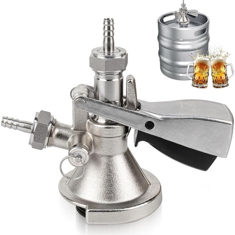 Bouchon conique type A, filetage G5/8, avec valve de surpression, en acier inoxydable 304, pour système de brassage domestique, bars, restaurants et fêtes de famille (1/5)