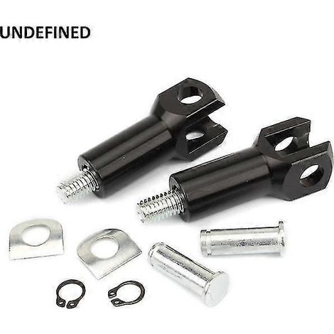 Motorrad-Soziusfußrasten-Befestigungssatz (2,25 Zoll) für Harley Softail Fat Boy Cross Bones FLSTSB (2000–2006) – Schwarz (1/5)