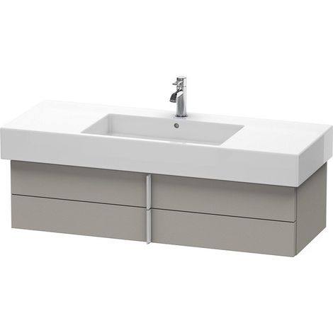 Mobile Vanity Duravit Vero Vanity 6215 a parete, con 2 cassetti, 1200mm, Colore (anteriore/corpo): Terra Opaco - VE621501414