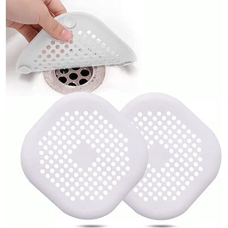 2 Stück Silikon-Abflussschutz, Küchenspülenfilter mit Saugnapf, Badewannen-Abflussabdeckungsfilter, Küchen- und Badezimmerspülenfilter. (1/5)
