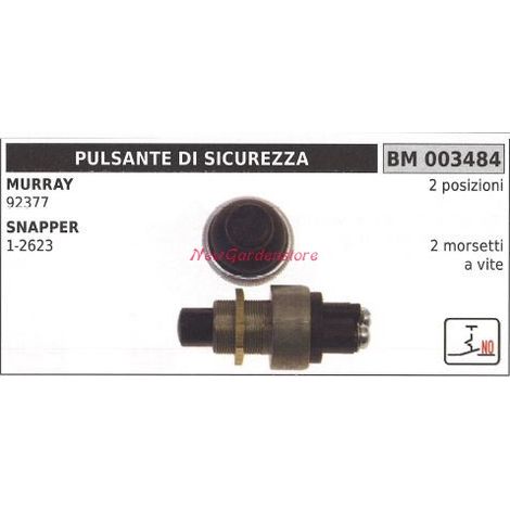 Pulsante di sicurezza murray 92377 snapper 1-2623 2 posizioni 003484