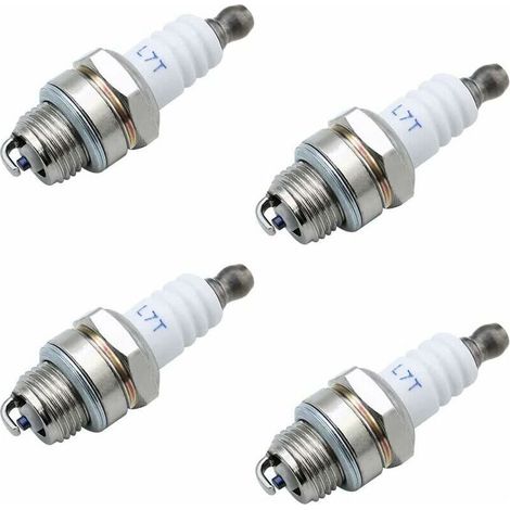Lot de 4 bougies d'allumage L7T Universelles de Rechange l7t Bougie Tronconneuse Bougie D'allumage Remplacemen pour Tondeuse à Gazon Moteurs à 2 Temps (1/5)