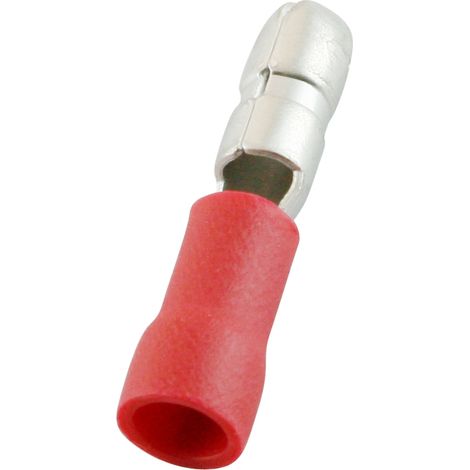 Cosse cylindrique à sertir RS PRO Isolée Mâle, Rouge 16AWG 1.5mm² 22AWG 0.5mm²
