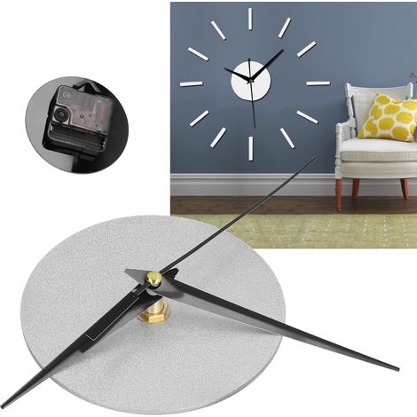Horloge murale silencieuse sans cadre pour salon, horloge murale à faire soi-même, horloge murale simple, décoration élégante pour la maison et le bureau, acrylique. (1/5)