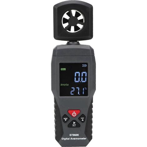 SMART SENSOR Windmesser ST9606 Tragbares Handanemometer Windgeschwindigkeitsmesser