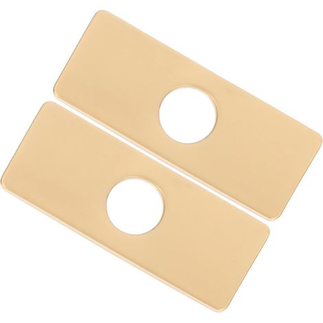 2 pièces Plaque de Recouvrement Robinet Acier (1/5)