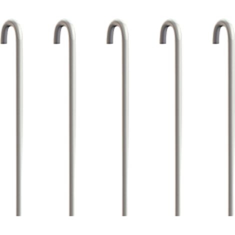 Pack 5 tiges 100 cm acier ronde 3 mm pour cimaise (1/2)