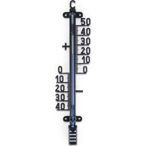 Schwarzes Außenthermometer 25 cm (1/5)