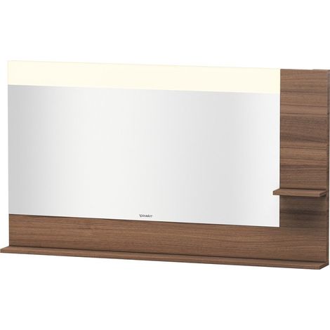 Miroir DuravitVERO 142x1400x800m avec éclairage noyer nature