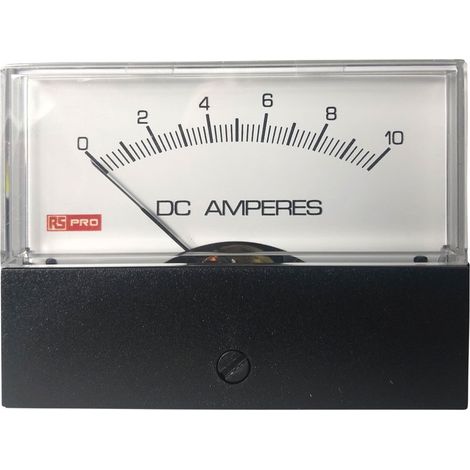 Ampèremètre analogique de panneau V c.c. RS PRO, Echelle 10 (Input)A, 76mm x 74mm ( Prix pour 1 ) (1/3)