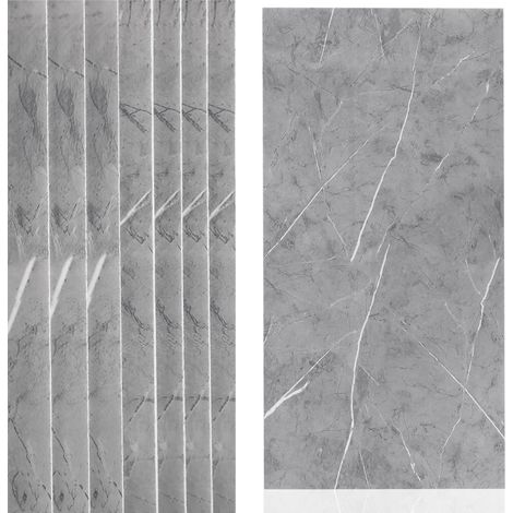 Self-Adhesive Marble Wallpaper 10 Pieces 23.62 x 30 mm Wall Covering Adhesive Anti-Humidity for Kitchen, Bathroom, Bedroom, Decorative Backsplash (1/5)