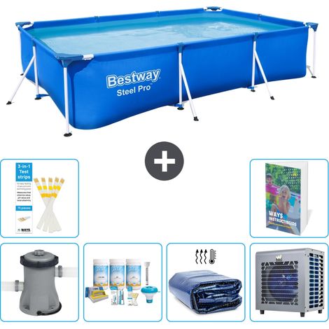 Bestway Piscina Bestway Steel Pro Rectangular - 300x201x66 cm - 7-piezas S302 (1/5)