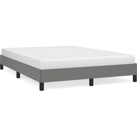 Maison Exclusive - Bettgestell ohne Matratze Dunkelgrau 140x200 c (1/5)