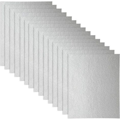 Guide d'ondes 15 pcs Coque, Universal plaque Mica pour four à micro-ondes, découpées, 150 120 mm (1/4)