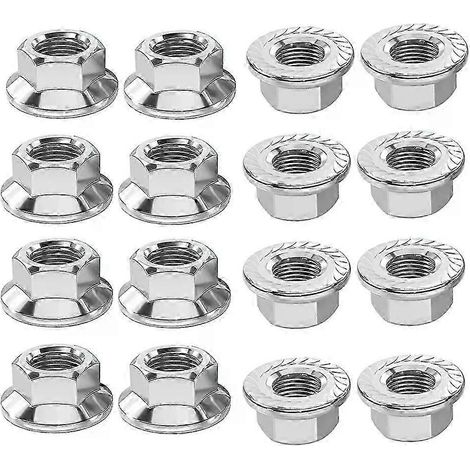 Kit d'écrous antivol M10x1,25 pour Yamaha Raptor 700, Grizzly Warrior 350, Banshee YFZ450 et accessoires pour quad Polaris (16 pièces) (1/5)