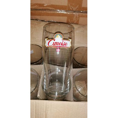 Lot de 6 verres Cimoise - 50 cl - Verres à bière rares et neufs