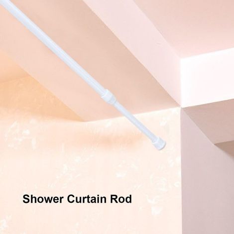 Ausziehbare Klemmstange für Badezimmer, 30–50 cm, kein Bohren erforderlich, verstellbare Duschvorhangstange für Dusche, Fenster und Küche (1/5)