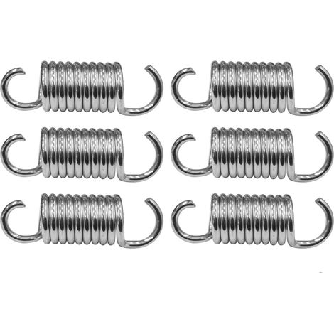 lot de 6 ressort, mécanisme à double crochet, acier inoxydable, 5,1 cm, pour fauteuil inclinable (1/5)