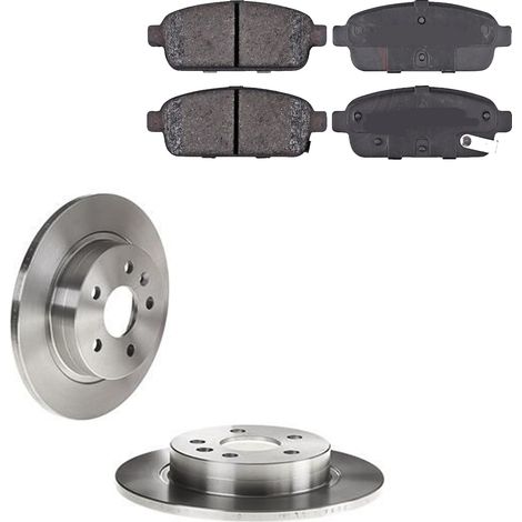 KIT FRENI POSTERIORI compatibile con OPEL ASTRA J (P10) - DISCHI + PASTIGLIE OEM: P 59 080 / 18035 , 18033 /SOSTITUZIONE DIRETTA/BASSA POLVERE/SILENZIOSO (1/5)