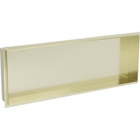 Mexen X-Wall-NR étagère encastrée sans rebord 90 x 30 cm, or - 1951903010 (1/5)