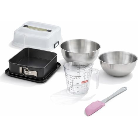 Set de 5 ustensiles de pâtisserie moule à gâteaux bols spatule et verre doseur Zenker Bake Click and Go (1/5)