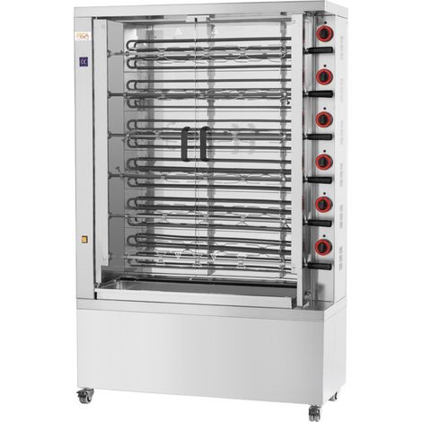 Rôtissoire électrique 36 poulets - 6 broches - 630 EKO-E - FECA (1/3)