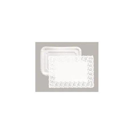 ibili Elegantes Set Weißes Geschirr und Untersetzer 34x26 cm