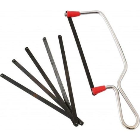 Lame De Scie A Métaux Manuelle 15 Cm Arc En Acier Avec 2 Lames De Rechange