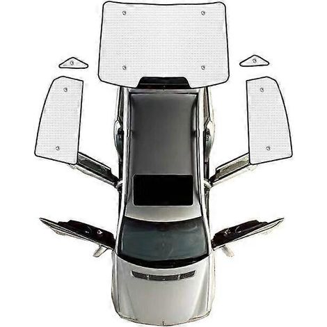 Pare-soleil de vitres de voiture pour Geely Emgrand L 2022 2023 2024, pare-soleil de pare-brise, protection solaire, pare-soleil autocollant Auti-UV, accessoires - Pare-soleil arrière, 5 pièces (1/5)