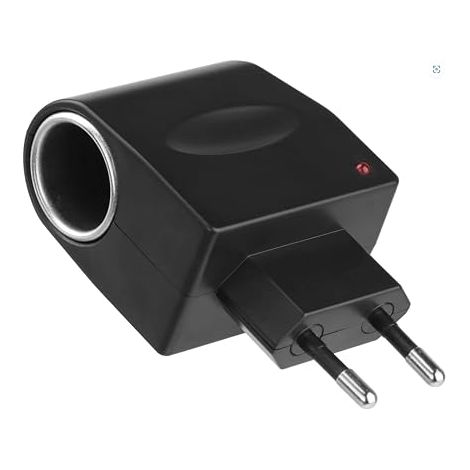 Adaptateur Allume Cigare Secteur 220V vers 12V 500mA, Convertisseur Prise Courant Murale pour Voiture, Convertisseur CA à CC 6W pour Appareils Auto (1/2)