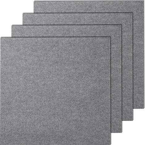 VEVOR Piastrelle per Moquette Stacca Incolla, Piastrelle per Moquette Autoadesive Quadrate 610 x 610 mm Piastrelle per Moquette Morbide Imbottite, per Camera da Letto Soggiorno Interni Esterni