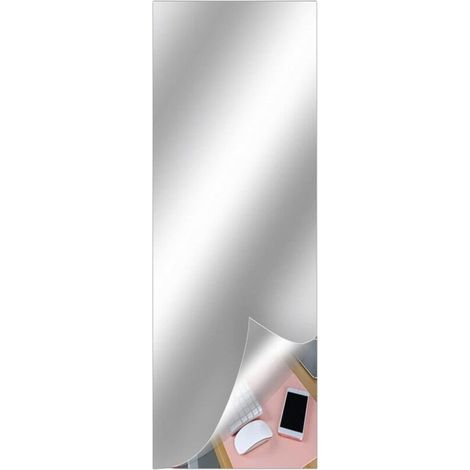 Flexible Spiegelfolien, 50 x 150 cm, Wandaufkleber, glasfreie Aufkleber, zur Wanddekoration, 0,2 mm dick (1/4)