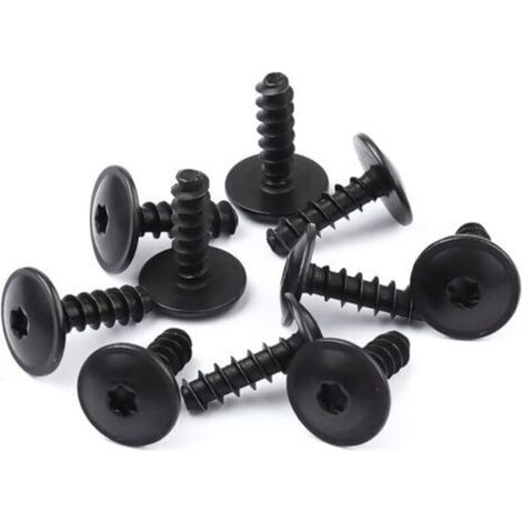10 clip di fissaggio per auto, clip per parafanghi, clip di fissaggio in metallo, fissaggi per paraurti, clip a vite, compatibili con Volkswagen e Audi.